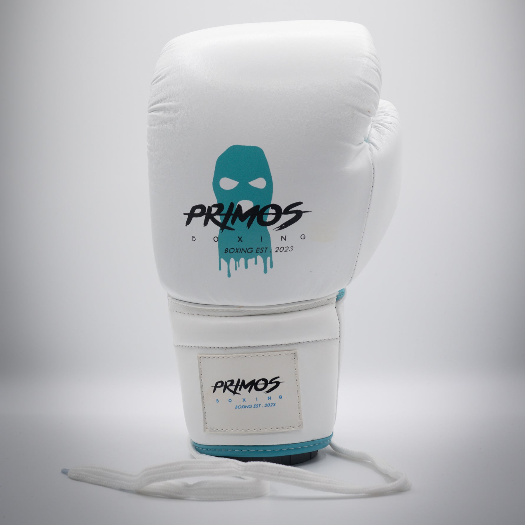 Echtleder Boxhandschuhe Lace Up – PRIMOS SKY BLUE