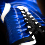 PRIMOS BOXING - METALLIC BLUE Laced up (ECHTLEDER)