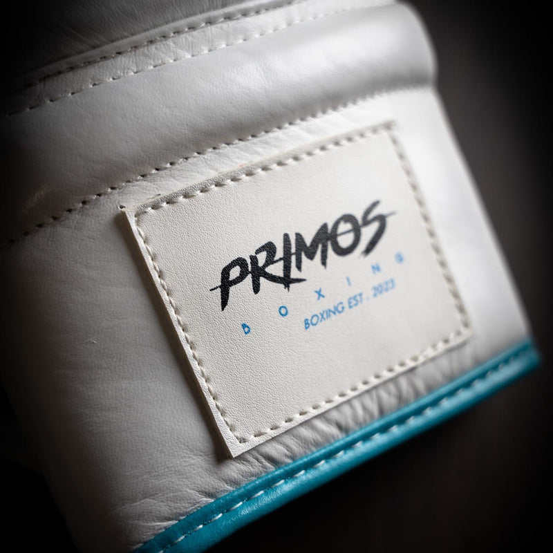 Boxhandschuhe 10 OZ aus Echtleder – PRIMOS SKY BLUE