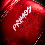 PRIMOS BOXING - METALLIC RED ECHTLEDER Boxhandschuhe