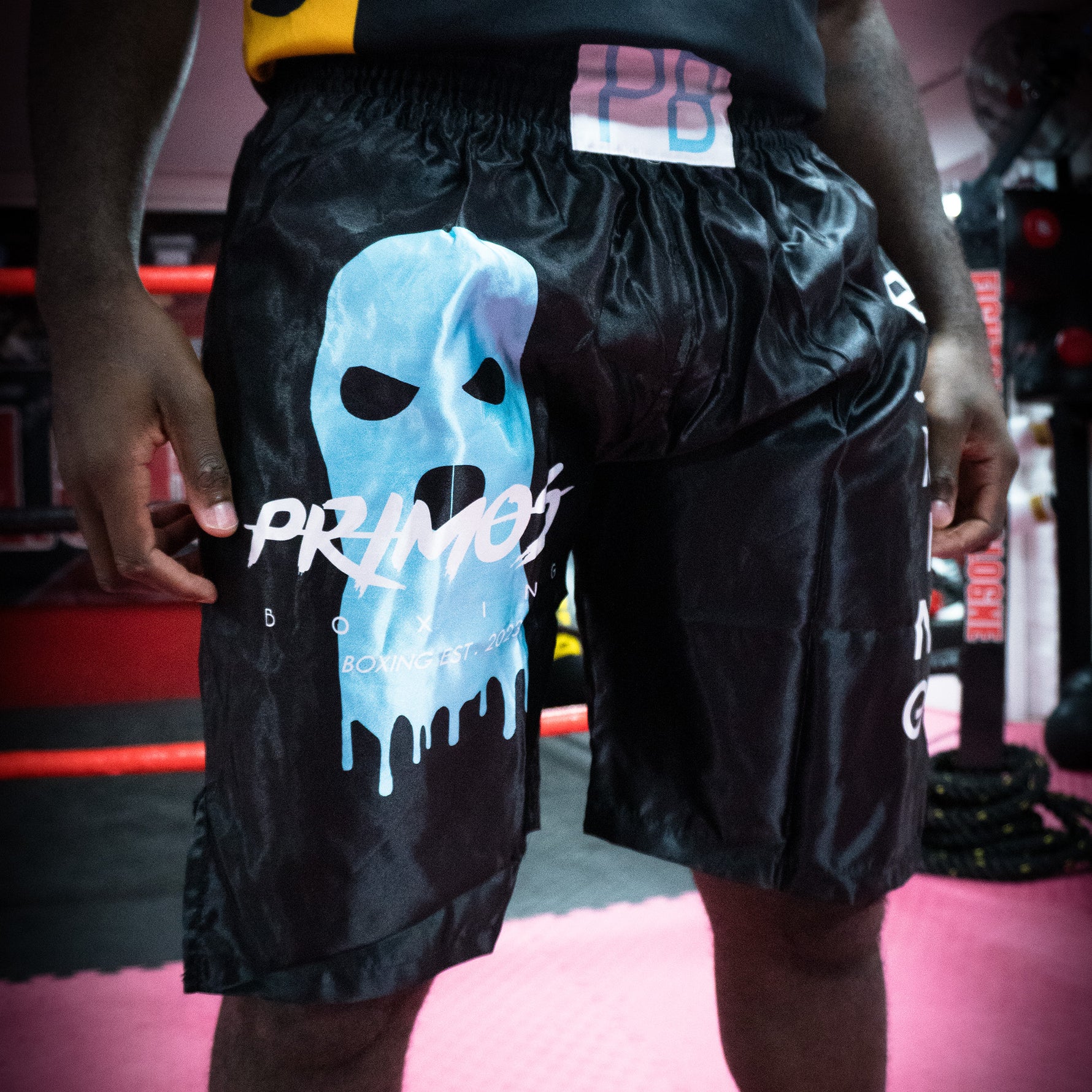 Performance Boxshorts Schwarz Blau