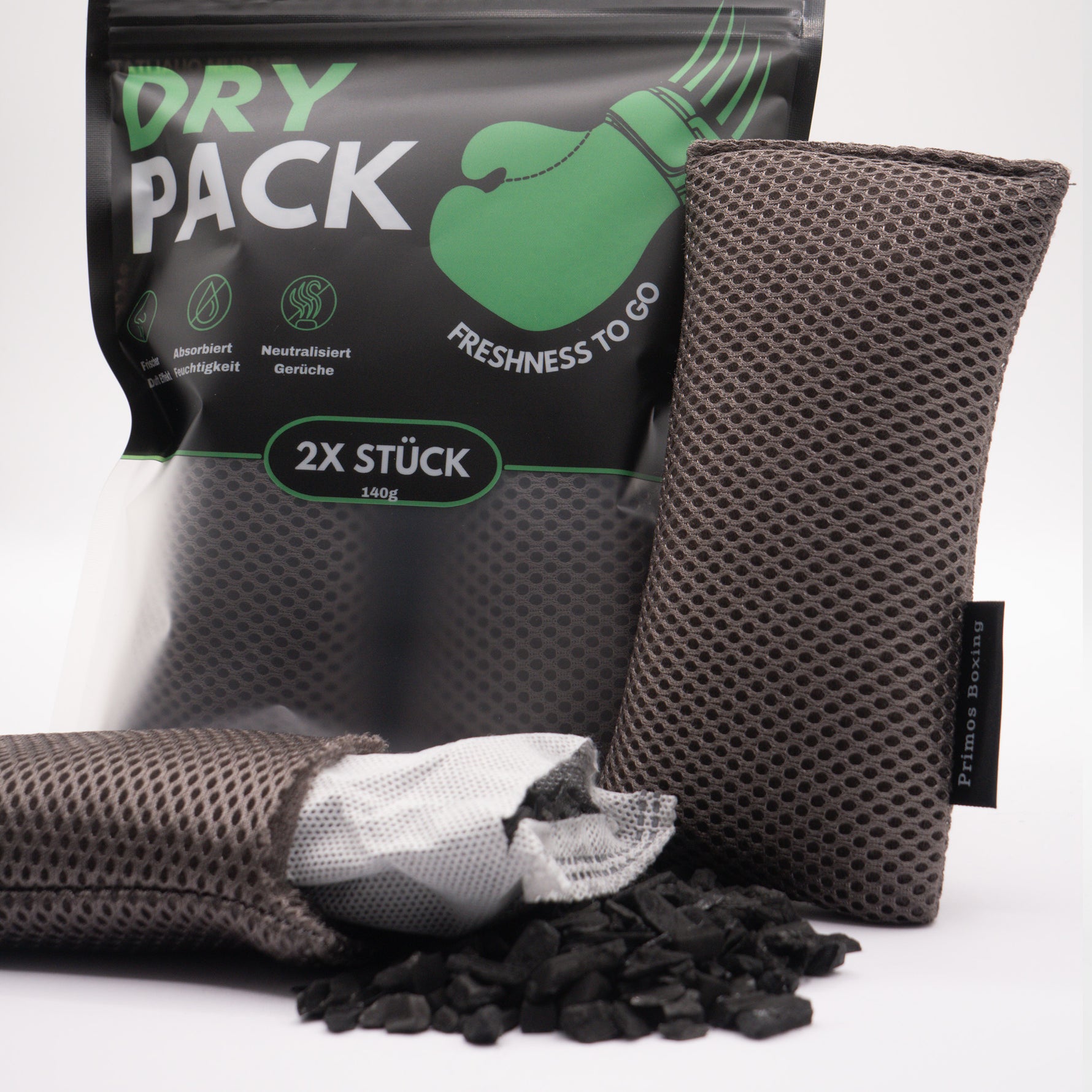 PRIMOS DRYPACK – Geruchsneutralisierer  für Sportschuhe & Boxhandschuhe