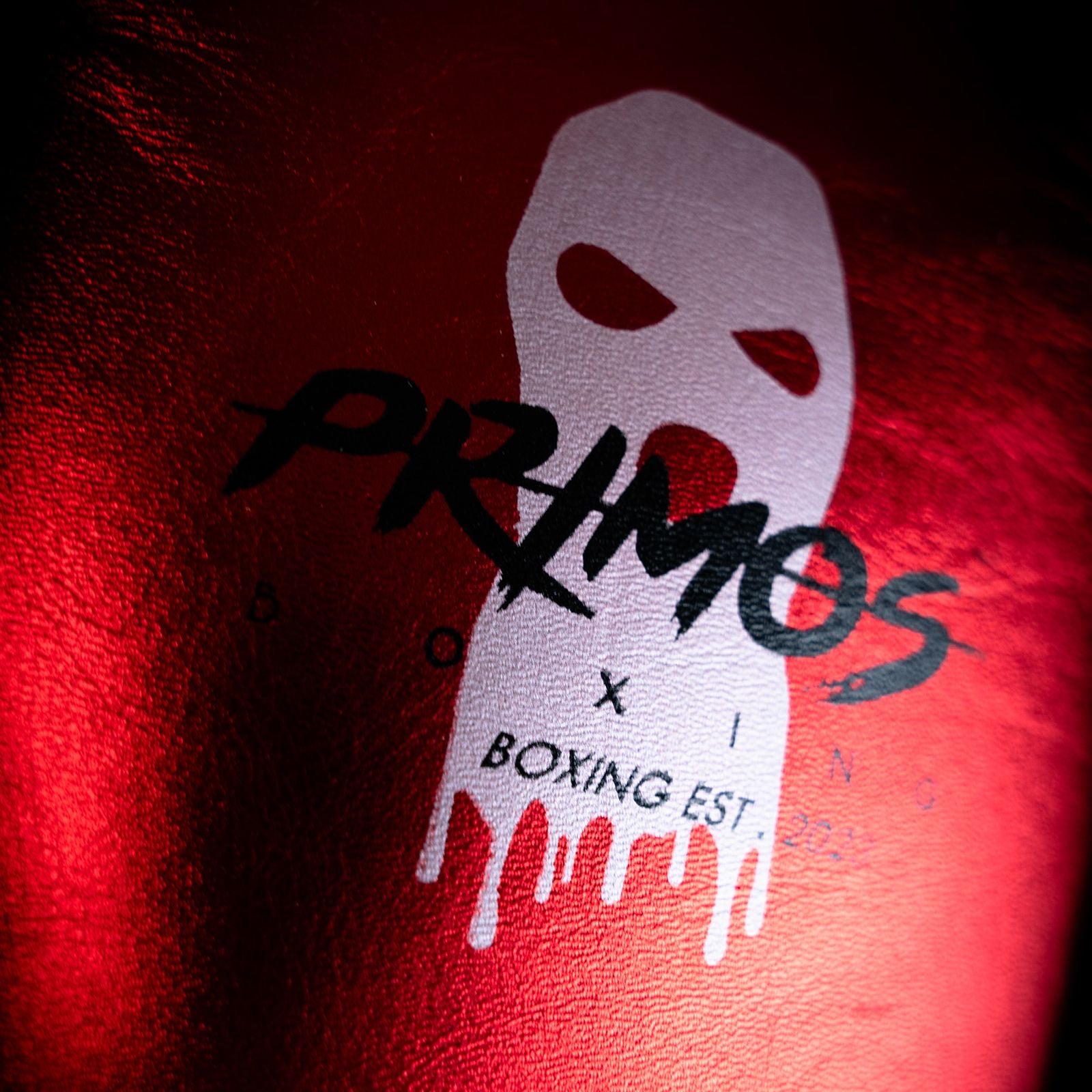 PRIMOS BOXING - METALLIC RED ECHTLEDER Boxhandschuhe