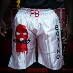 Performance Boxshorts Weiß Rot