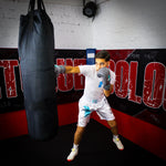 Performance Boxshorts Weiß Blau