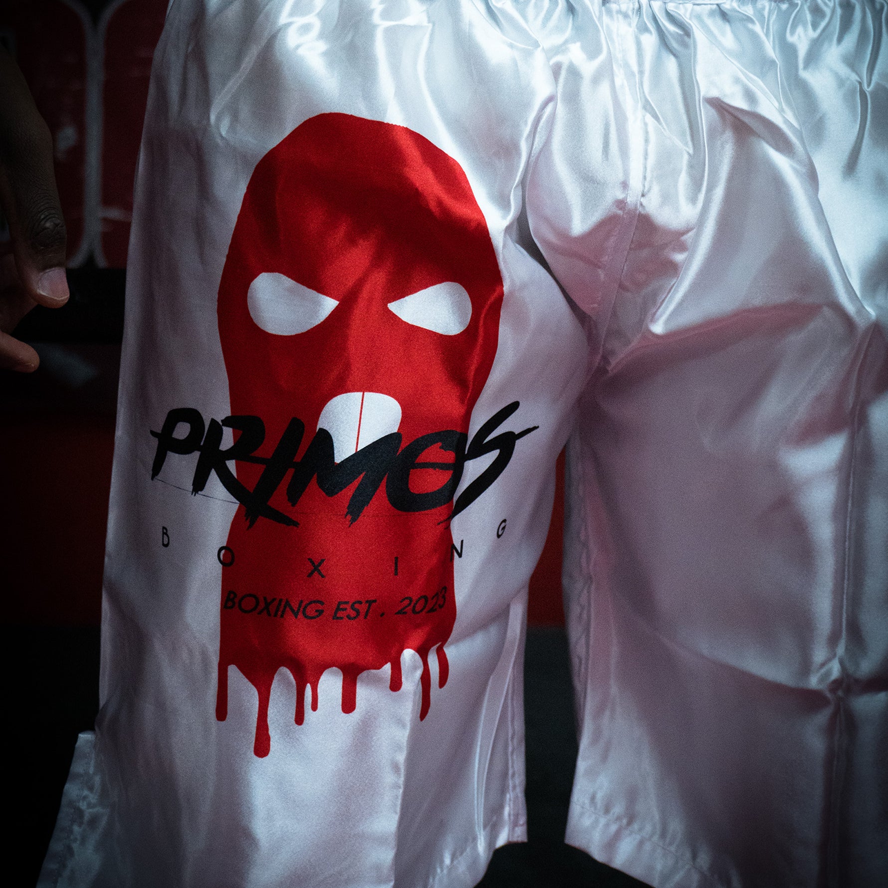 Performance Boxshorts Weiß Rot