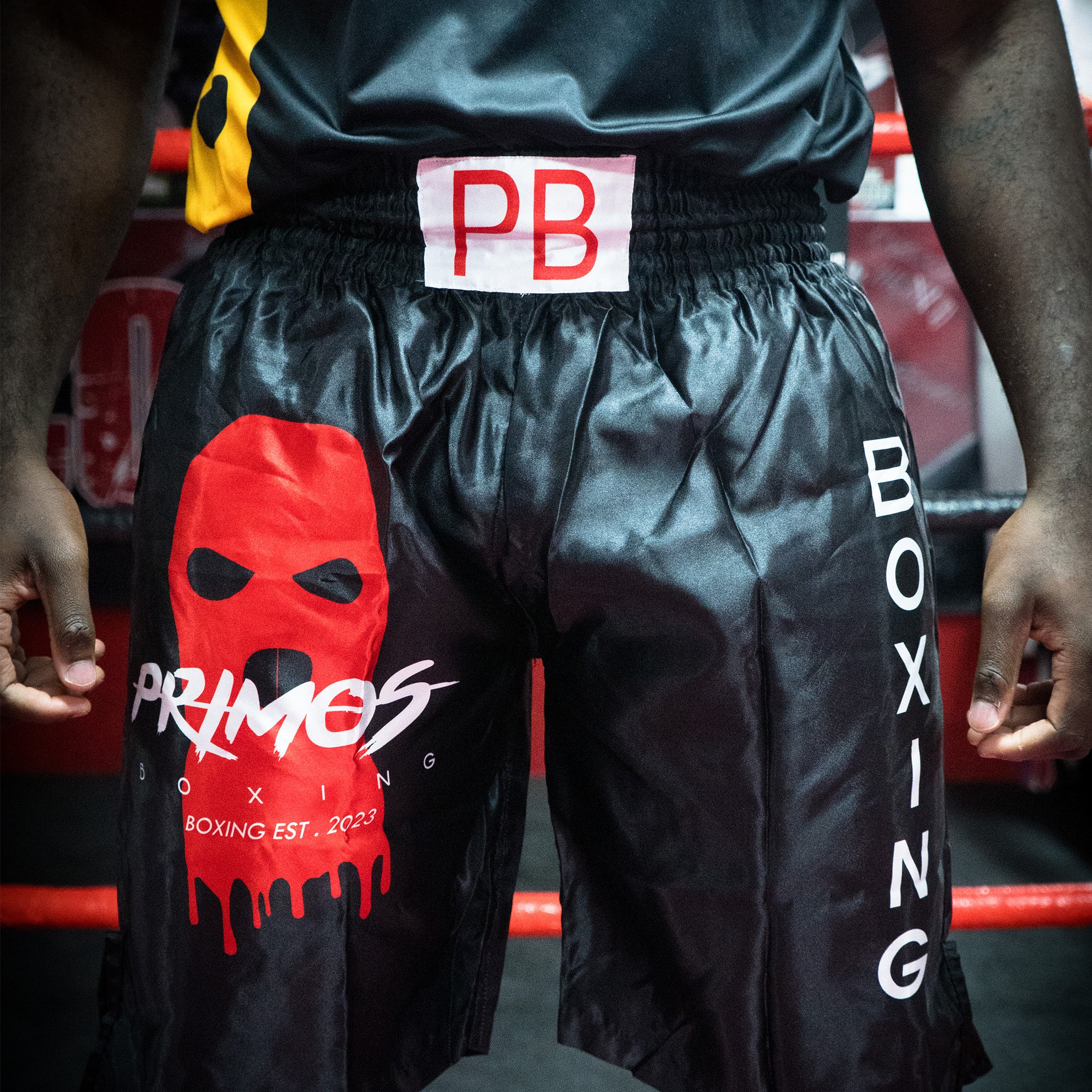 Performance Boxshorts Schwarz Rot