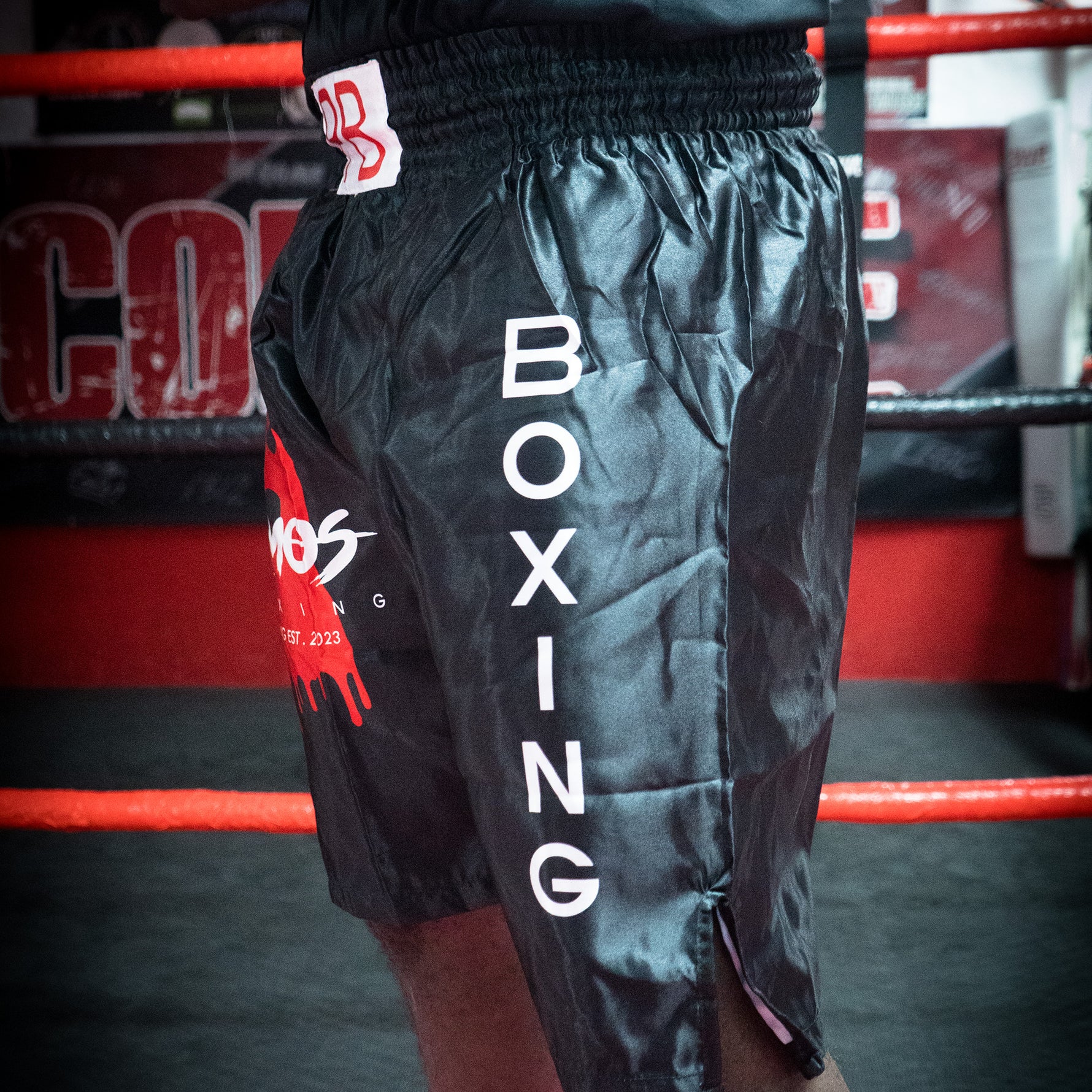 Performance Boxshorts Schwarz Rot